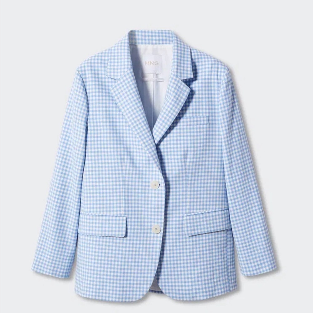 Mango Gingham Blazer - Picture 6 of 14
